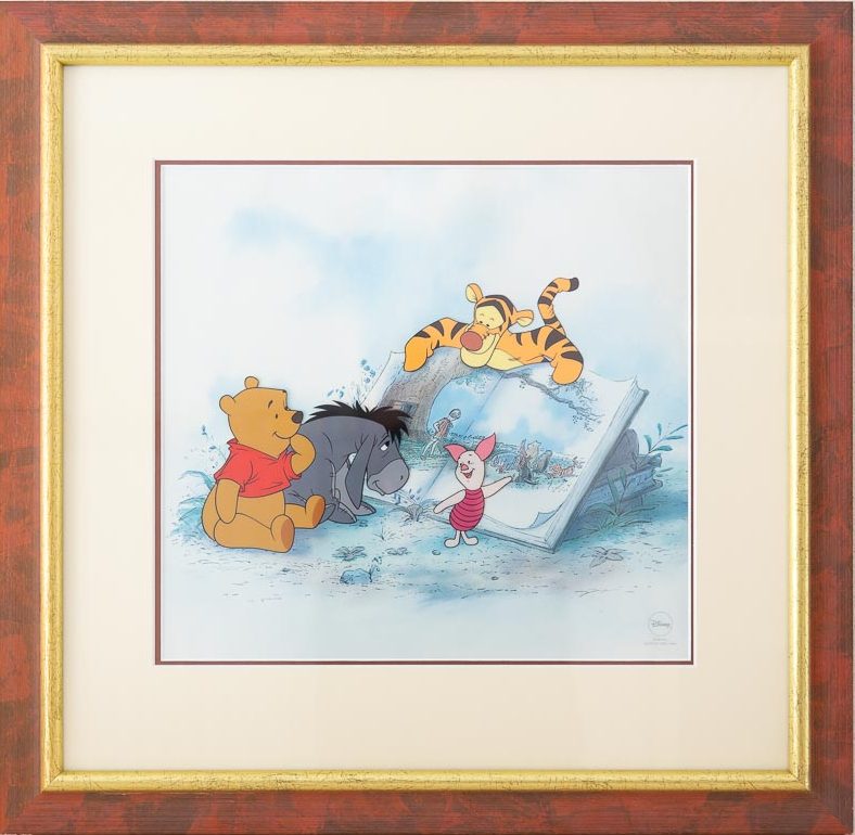 Winnie the Pooh & Storytime Too Sericel including Frame - Click Image to Close